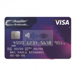 Credit card complete with built in sound recorder