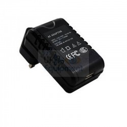 USB UK mains charger adapter with Wi-Fi based hidden camera